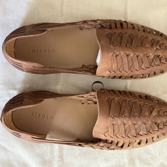 NIB - Nisolo (Size 13) Men's Woven Leather Huarache Sandal – Tobacco - Picture 4 of 8